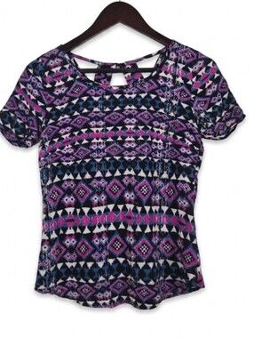 Copper‎ Key printed short sleeve top